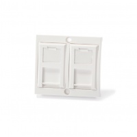 Legrand® ValenaTM : módulo de conexión compatible, Categoría 6A, 2xRJ45/s, jacks keystone incluidos